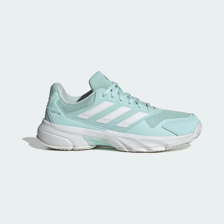 adidas Courtjam Control 3 Tennis “Halo Mint / Cloud White / Silver Metallic” (KJ1904)