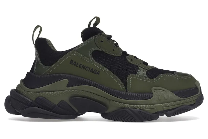 Balenciaga Triple S Dark Green Black (536737W2CA11033)