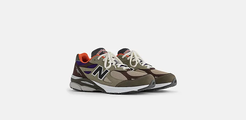 New Balance 990v3 MiUSA Teddy Santis Khaki Orange (M990BT3)