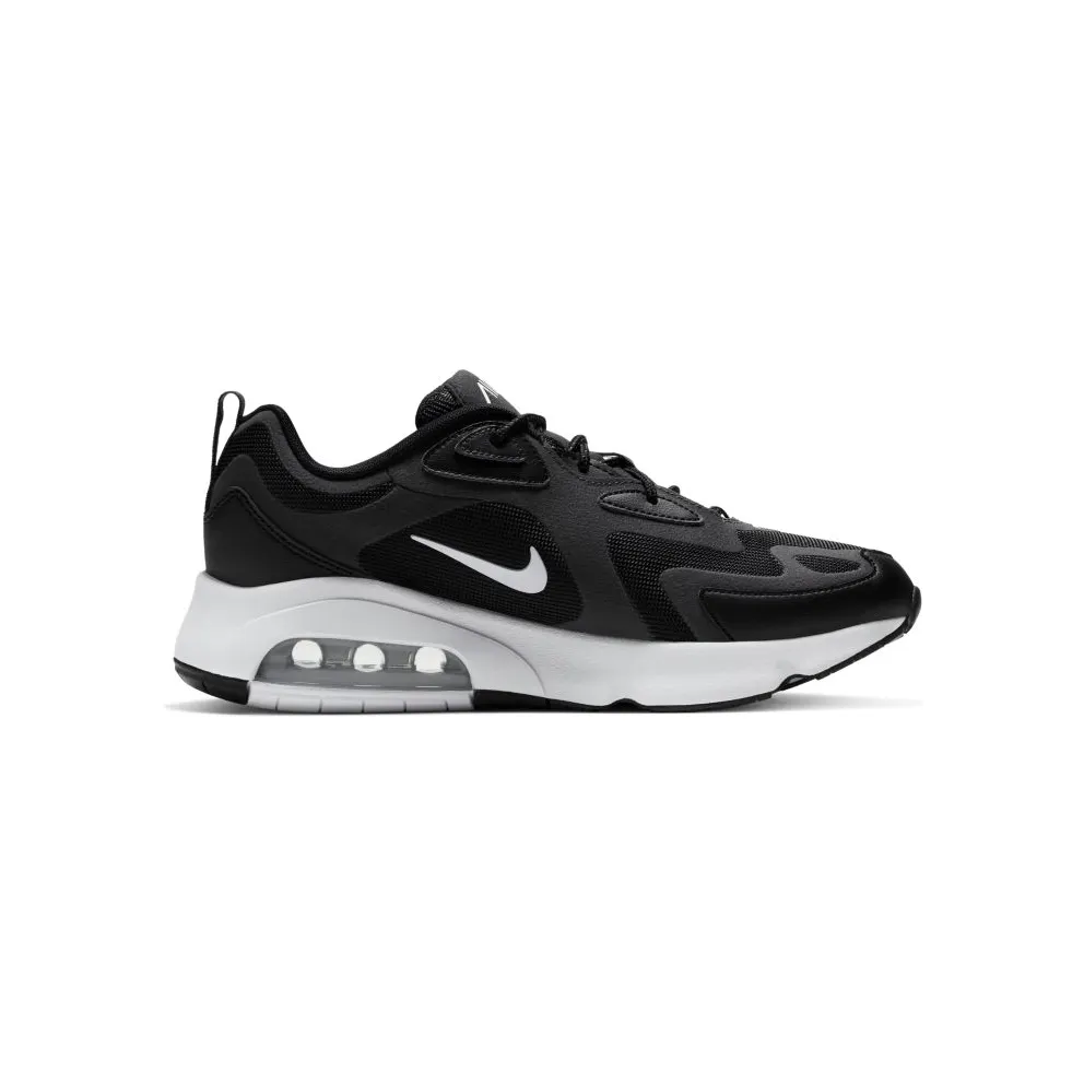 Nike Air Max 200 Black Black/Off Noir-Metallic Silver-White (CI3865-001)