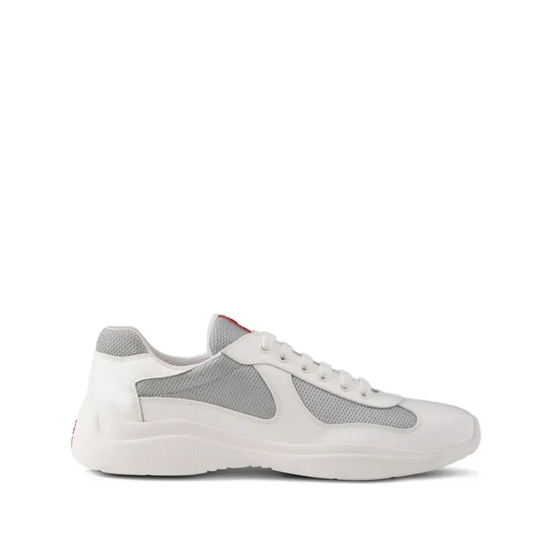 Prada Patent Leather and Technical Fabric America’s Cup “White/Grey” (4E3400 F G000 ASZ F0J36)