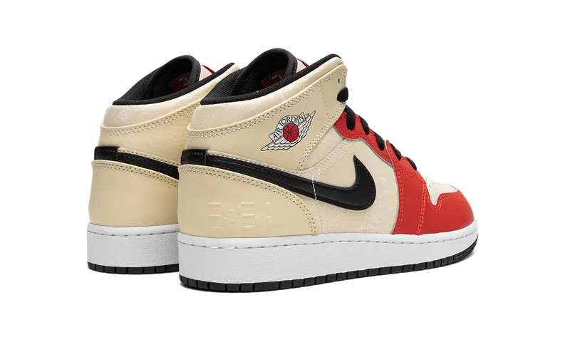 Jordan 1 Mid SS GS “Dunk Contest ’88” (DV7012-100)