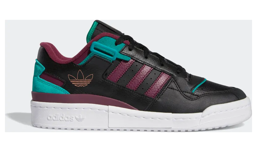 adidas Forum Exhibit Low Core Black / Victory Crimson / Glory Green (H01912)