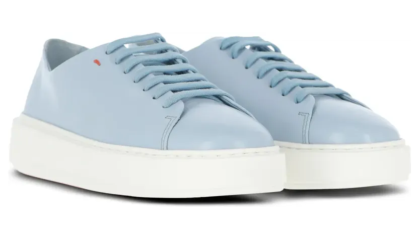 Santoni Fuzz 3 pumps met plateauzool – Blauw (WBCD61306BARTCGA)