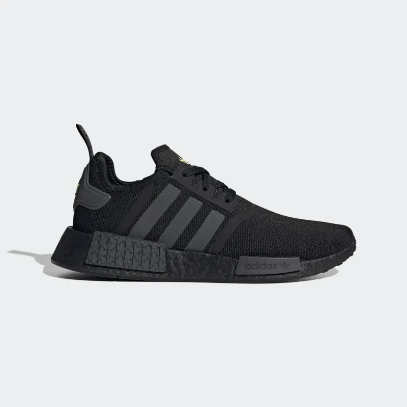 adidas NMD_R1 Shoes Core Black / Grey Six / Solar Yellow (GY7367)