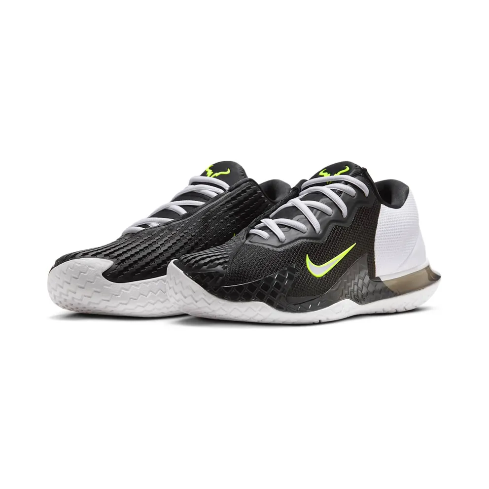 Nike Court Vapor Cage 4 HC Rafa Black White Volt Metallic Silver (HQ1653-001)
