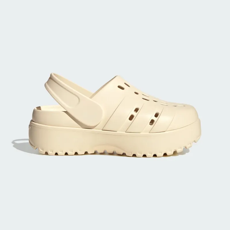 Adidas adilette Platform Clogs Wonder White / Wonder White / Wonder White (JP7159)