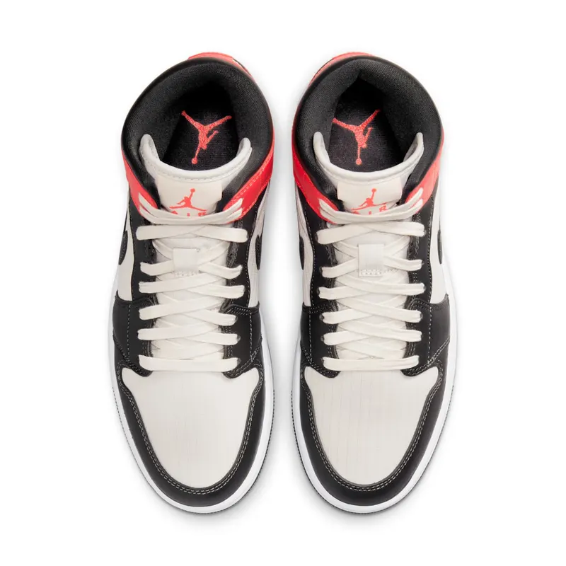 Air Jordan 1 Mid Light Orewood Brown – “Light Orewood Brown / Bright Crimson / White” (DQ6078-100)