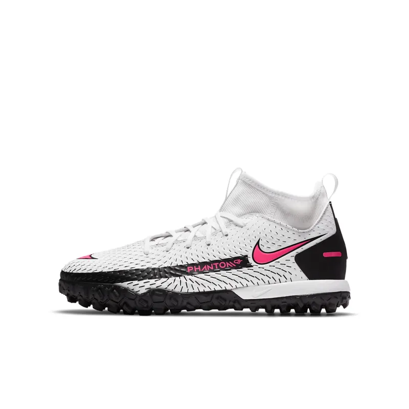 Nike Phantom GT Academy DF TF White Black Pink Blast (Kids) White/Black-Pink Blast (CW6695-160)