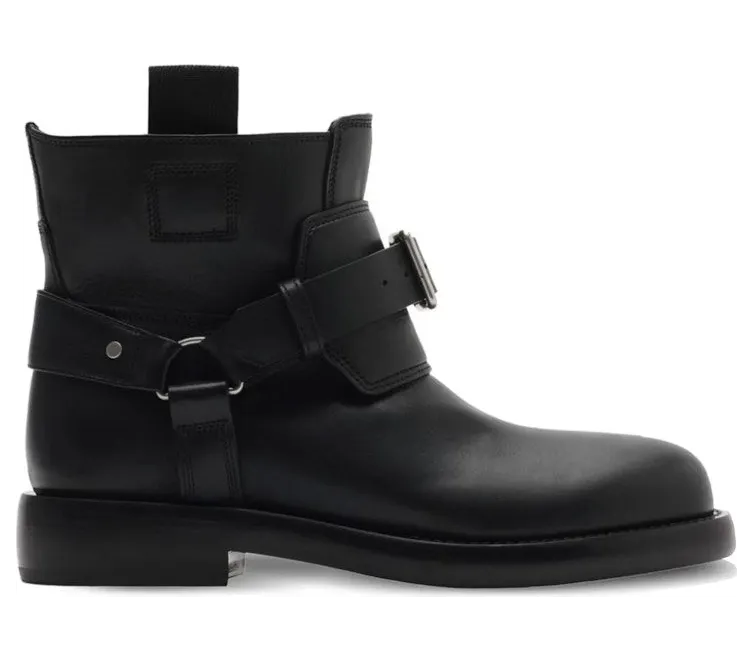 Burberry Leather Cobble Boot Black (8101287)
