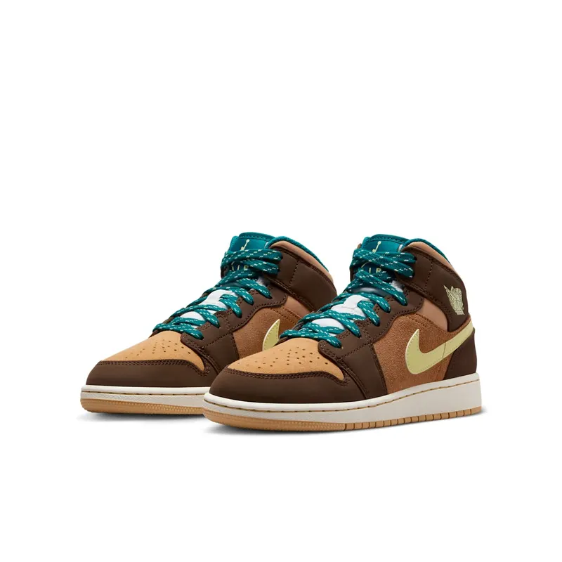Nike Air Jordan 1 Mid SE Cacao Wow (GS) (DZ6335-200)