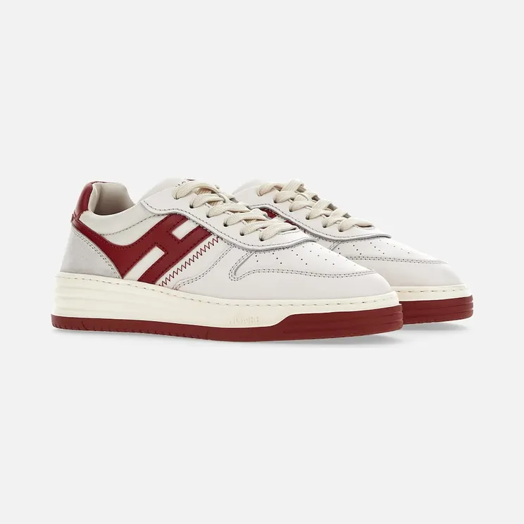 Sneakers Hogan H630 White Red Grey (HXW6300EU50ODZ958K)