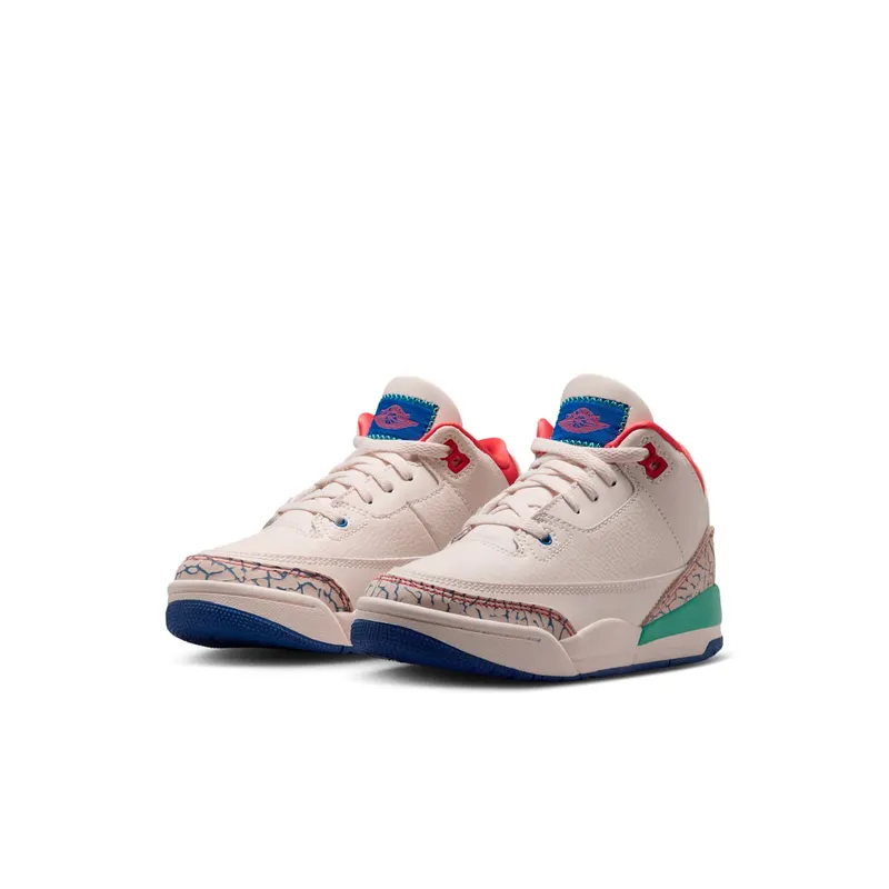 Air Jordan Three Chalk / Track Red / True Blue (IO2074-100)