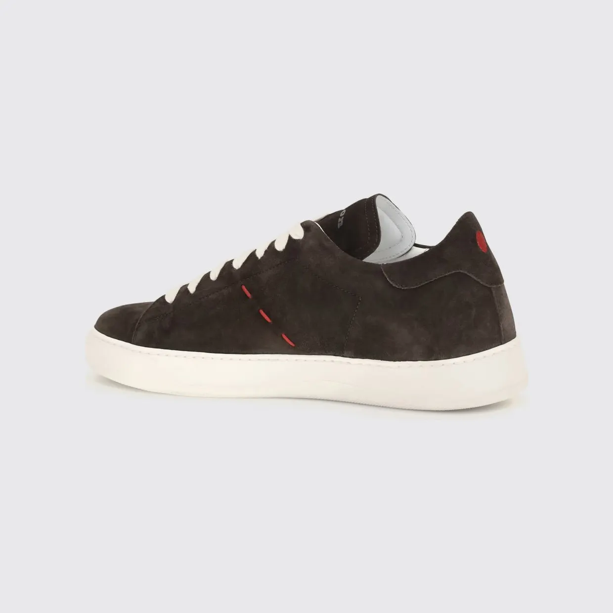 Kiton Low-Top Suede Calfskin Sneakers with Elasticated Ankle Dark (USSA421N0151603TESTAMORO) (2)