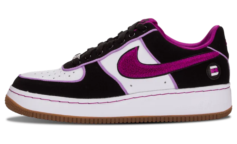 Nike Air Force 1 Low Supreme I/O Brooklyn Black/Red Plum-White (318931-003)