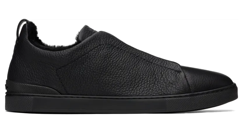 ZEGNA Black Triple Stitch™ Sneakers (LHCLM-S4668Z)