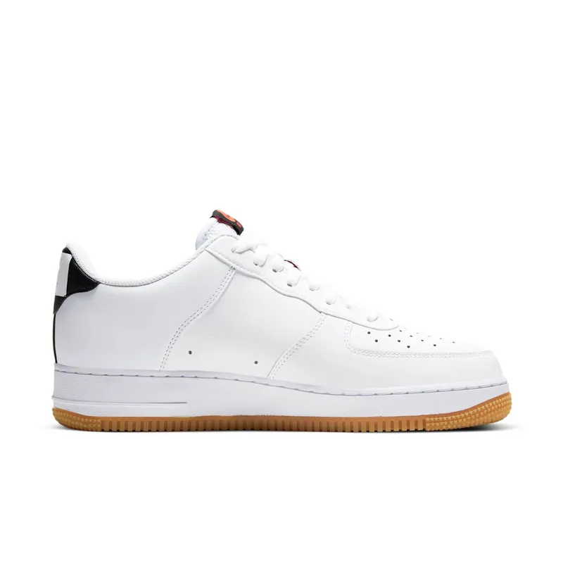 Nike Air Force 1 Low NBA White Crimson Gum White/Bright Crimson-Black-White (CT2298-101)