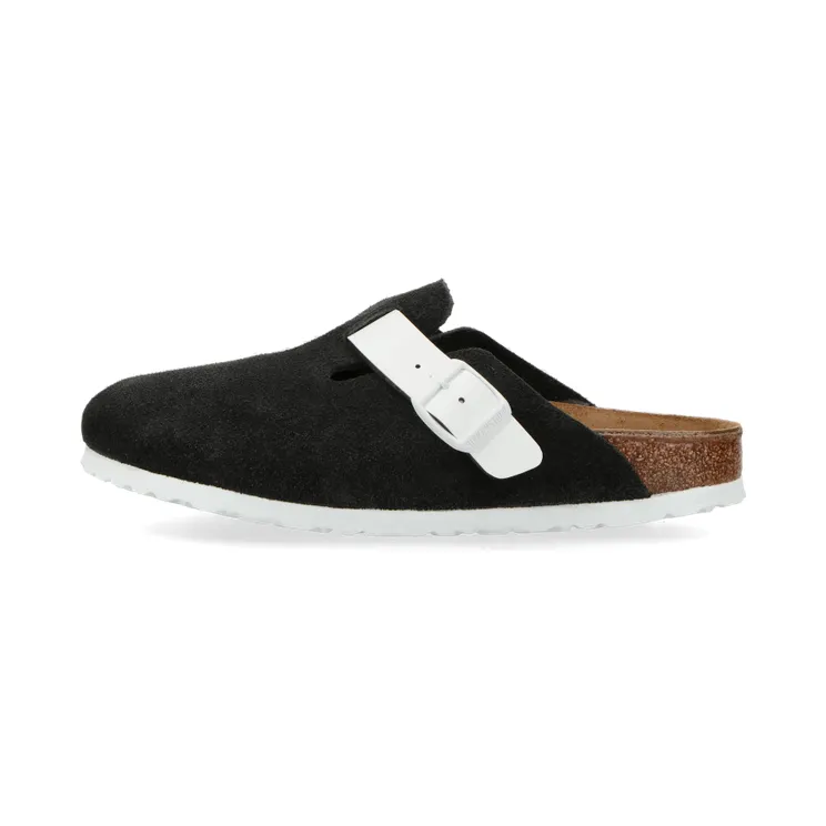 Birkenstock Boston VL W (Black / White) – 1025937