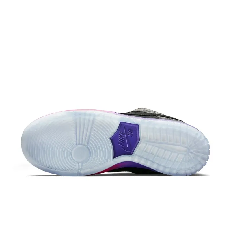 Nike Dunk SB Low BHM (2014) Black/Black-Purple Venom (504750-001)