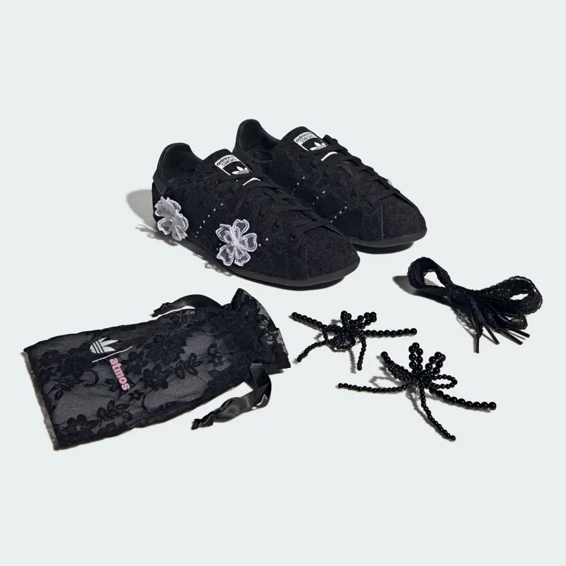 adidas Stan Smith Lo Pro atmos Pink Black White Floral (JR4475)