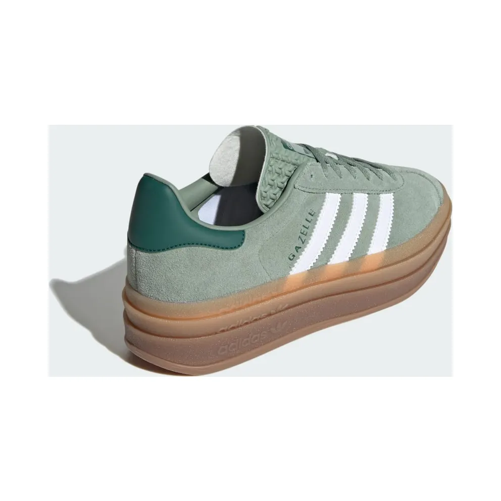 Adidas Gazelle Bold Silver Green / Cloud White / Collegiate Green (ID6998)