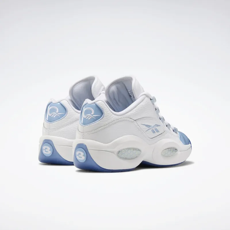 Reebok Question Low Patent Toe Carolina Blue White/Fluid Blue-Reebok Ice (Other Brands Other)