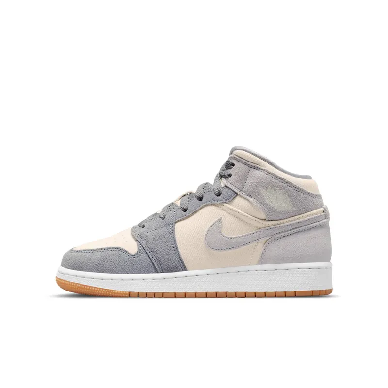 Jordan 1 Mid SE Coconut Milk Particle Grey (GS) (DN4346-100)