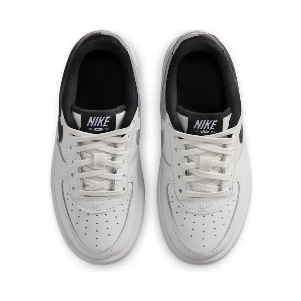 Nike Force 1 Low LV8 5 White Metallic Silver Black (IQ2740-100)
