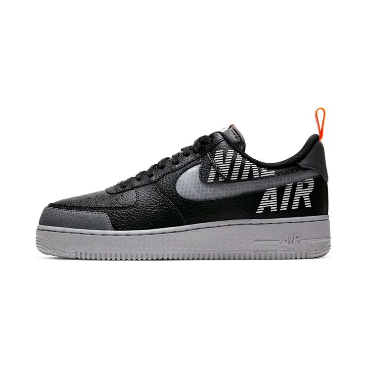 Nike Air Force 1 Low Under Construction “Black / Dark Grey / Total Orange / Wolf Grey” (BQ4421-002)