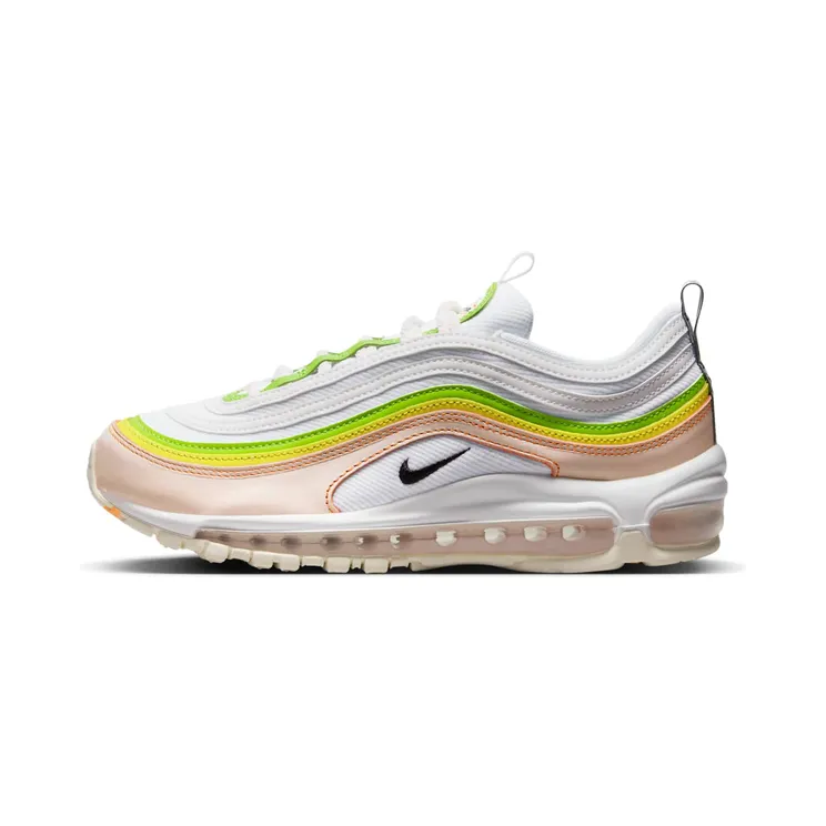 Nike AIR MAX 97 Feel Love “White / Pearl Pink / Action Green / Black” (FD0870-100)