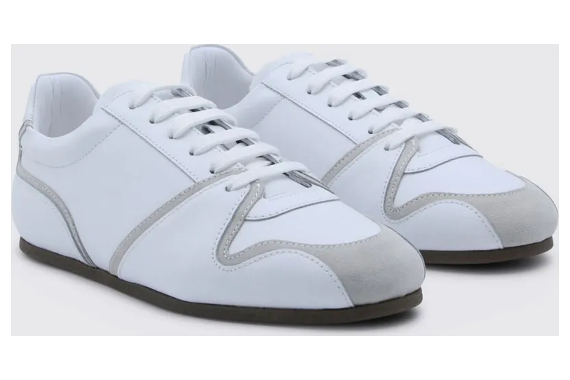 Moschino Leather Sneakers White (MB15021G0OGAB10A)