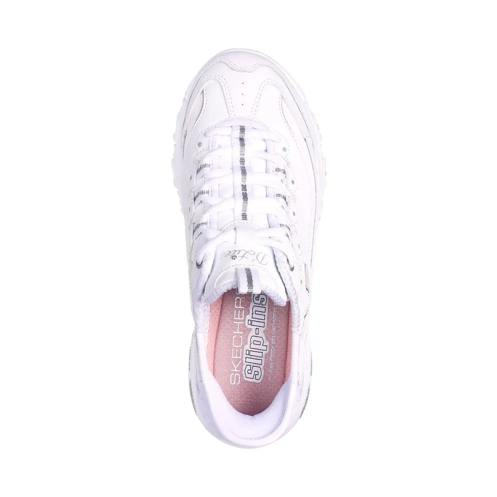 Skechers Slip-ins: D’Lites Sneaker White/Silver