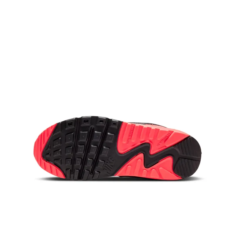 Nike Air Max 90 Infrared 2020 (GS) White/Black-Cool Grey-Radiant Red (DC8334-100)