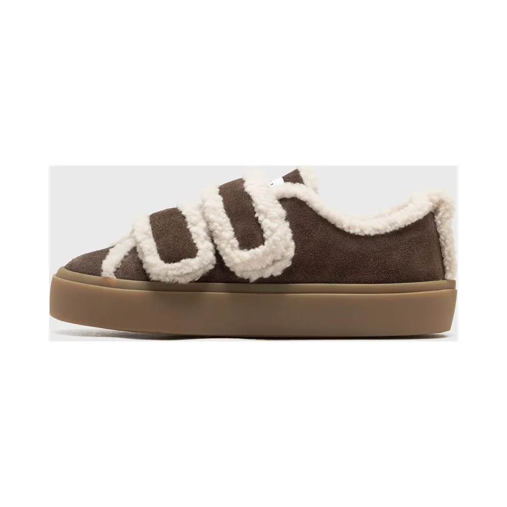 INUIKII SHEARLING LOW VELCRO Brown