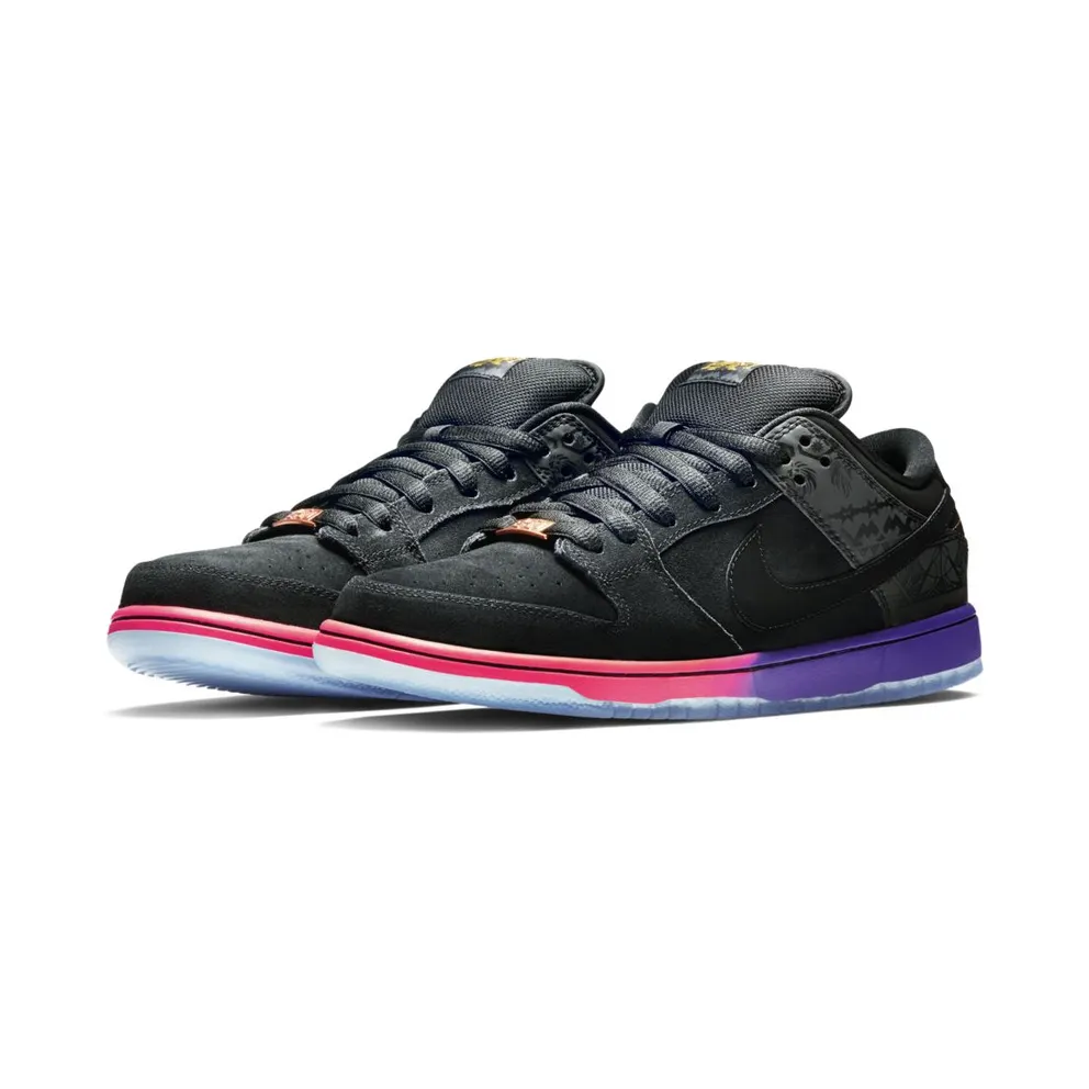 Nike Dunk SB Low BHM (2014) Black/Black-Purple Venom (504750-001)