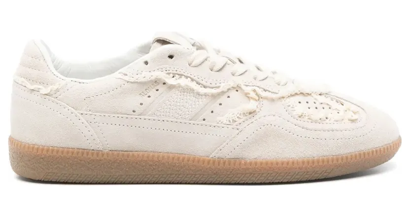 ALOHAS Tb.490 sneakers met kanten afwerking en geperforeerde details – Beige (S10082301)