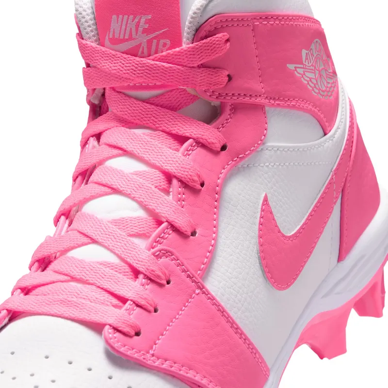 Jordan 1 Mid TD Cleat Digital Pink White (FJ6805-600)