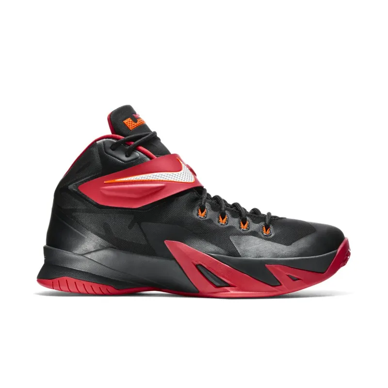 LeBron Soldier 8 Black/University Red-Hyper Crimson-White (653641-016)