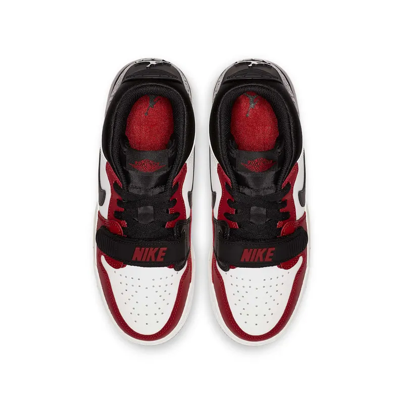 Jordan Legacy 312 Low Chicago (GS) Summit White/Black-Varsity Red-Sail (CD9054-106)