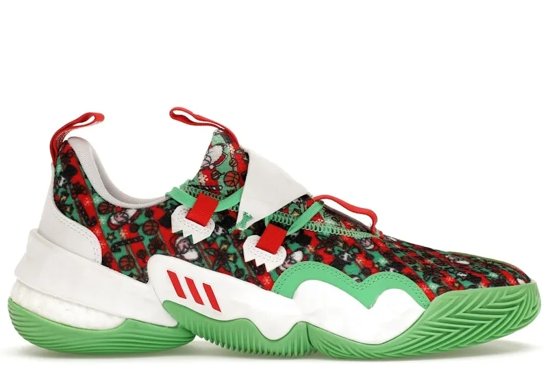 Adidas Trae Young 1 Semi Screaming Green / Vivid Red / Cloud White (GY0305)
