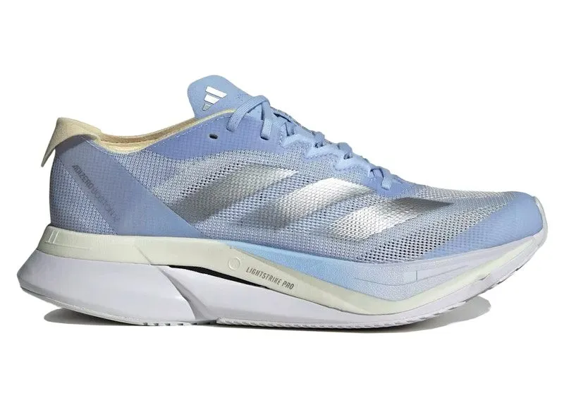 adidas Adizero Boston 12 Dash Grey Silver Warm Vanilla (JP7914)