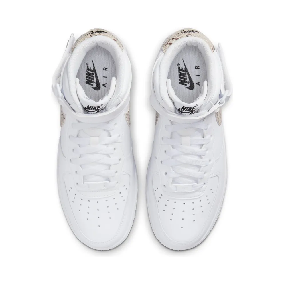 Nike Air Force 1 ’07 Mid White Snake Swoosh (DD9625-101)