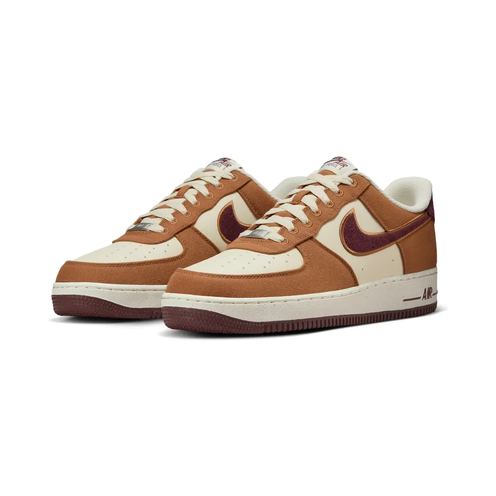 Nike Air Force 1 ’07 LV8 (british tan / burgundy crush) – FQ8713-200
