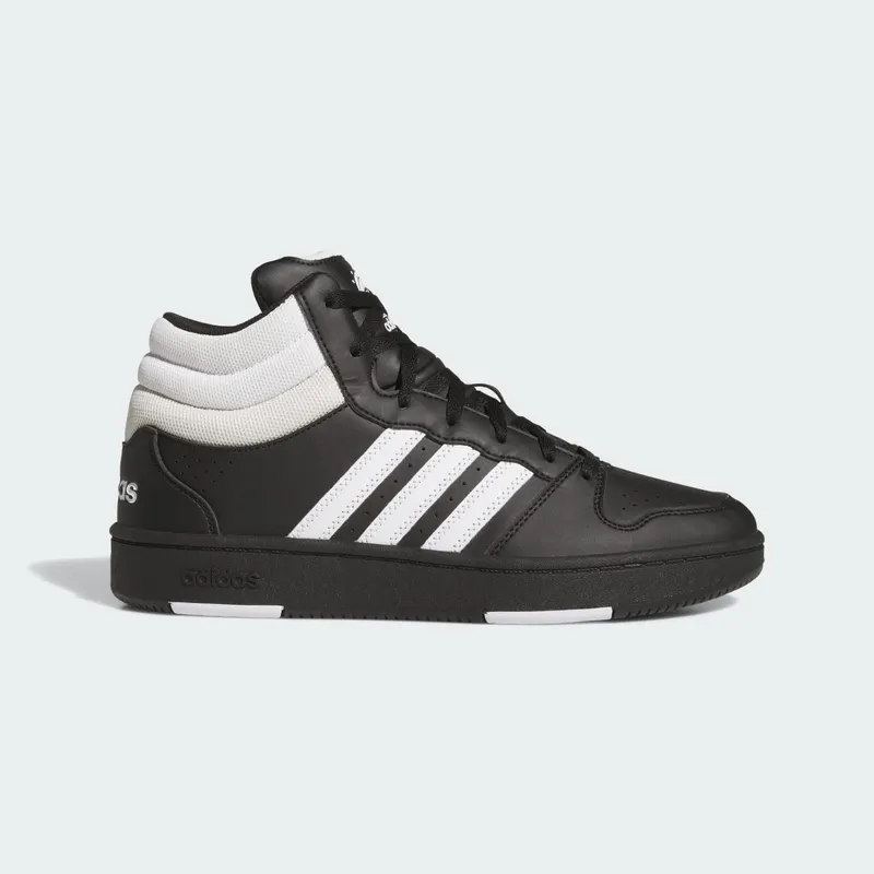 Adidas HOOPS MID CLASSIC Shoes Core Black / Cloud White / Orbit Grey (KI1035)
