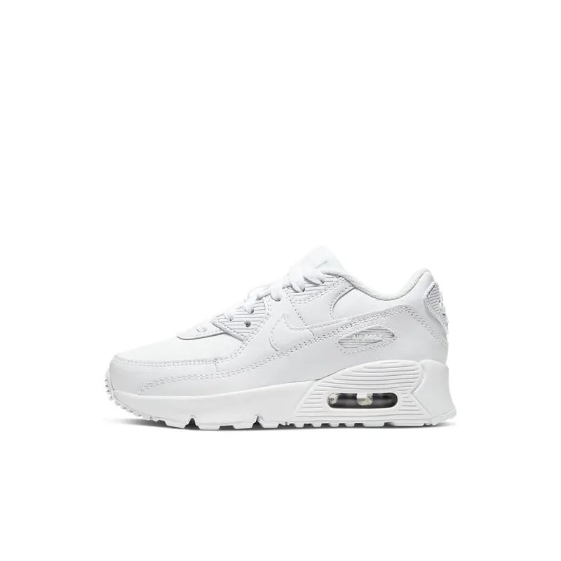 Nike Air Max 90 White (PS) White/Metallic Silver/White (CD6867-100)