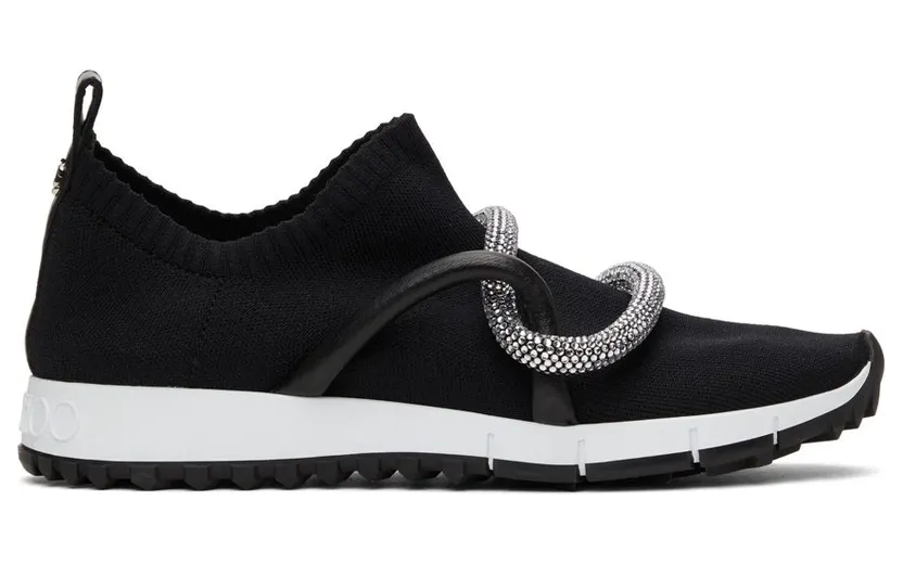 Jimmy Choo Knit Embellished Quito Sneakers (QUITOXUT)