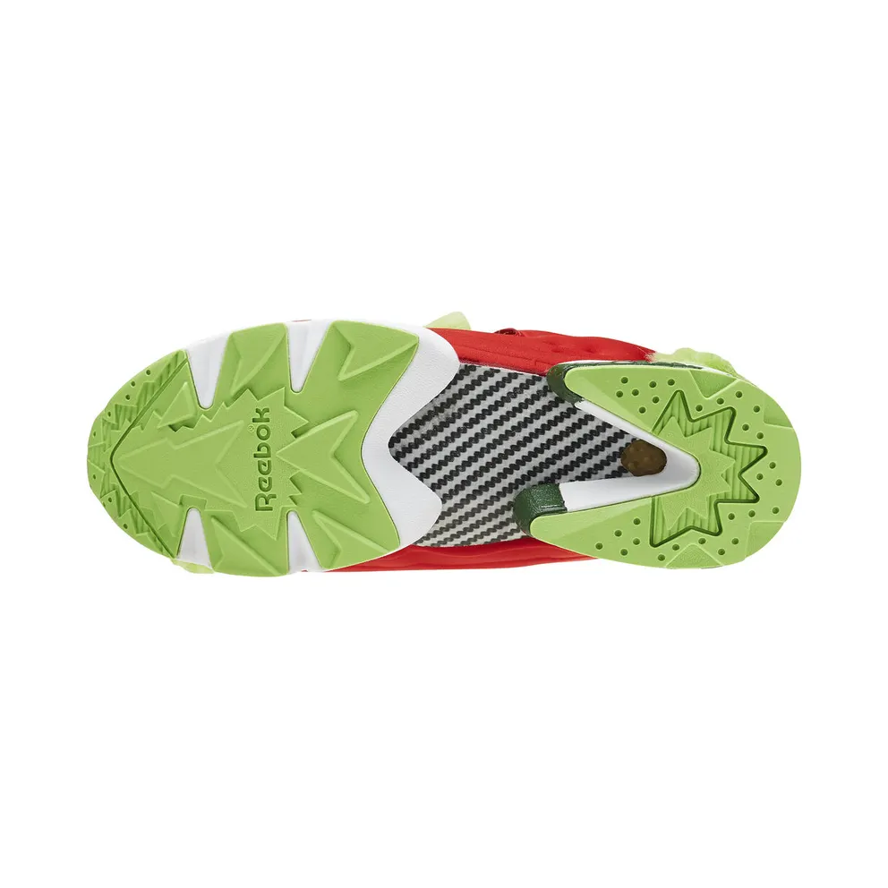 Reebok Instapump Fury Grinch Semi Solar Green/Scarlet-Pine Green-Gold Metallic (Other Brands Reebok)