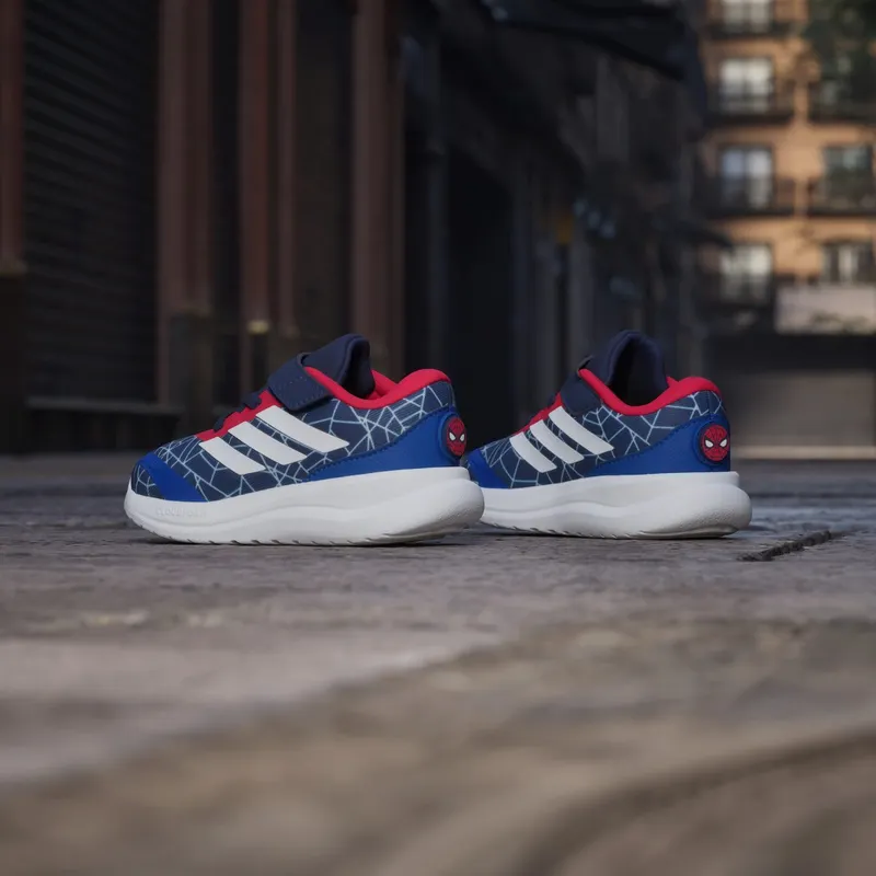 Adidas ADIDAS MARVEL SPIDER-MAN RUNFALCON 6 Shoes PEUTERS Dark Blue / Cloud White / Pure Ruby (KI9171)