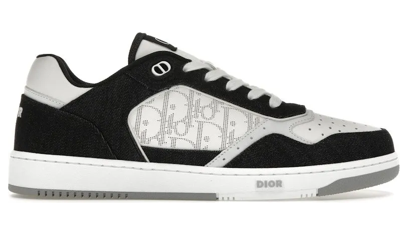 Dior B27 Low White Black Denim (3SN272ZAC_H960)