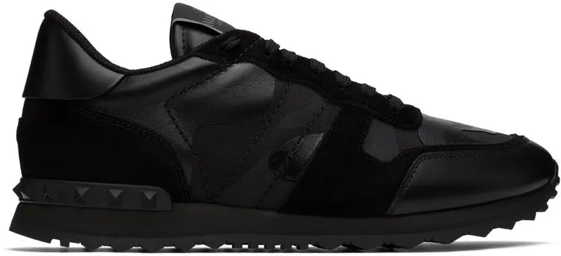 Valentino Garavani Black Rockrunner Sneakers (1Y2S0723NSD)